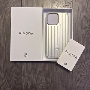 RIMOWA Metallic Gray Phone Case 16 pro max